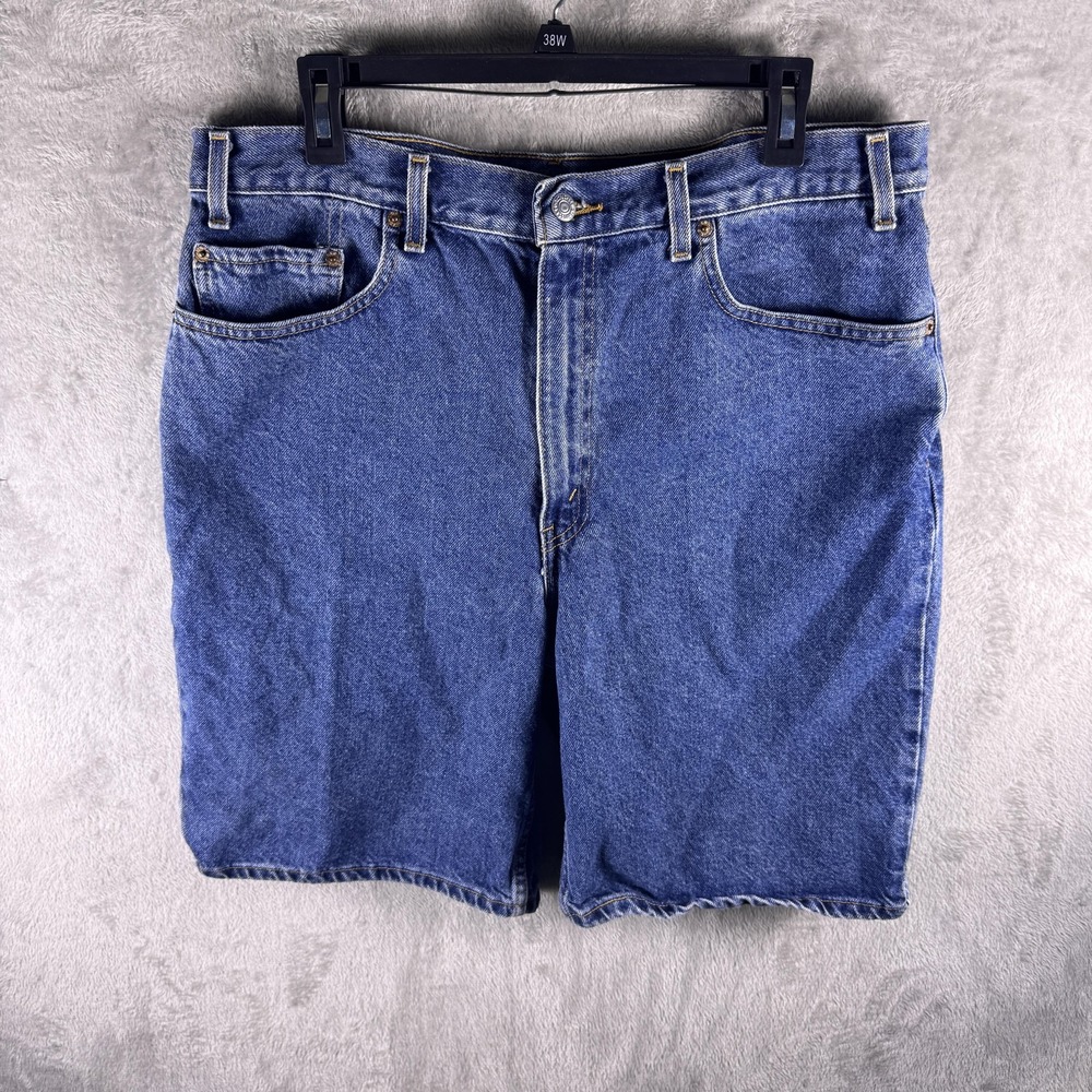 Vintage Levi's 550 Shorts Mens 38 Blue Relaxed Fit 5-Pocket Casual 2001 Y2K